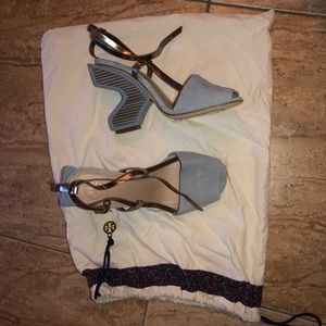 Tory Burch wedge with unique heel design